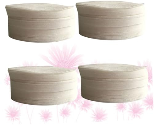 Coussinets Démaquillants Ronds en Non-tissé 200 Pièces 7 Cm | Blanc, Usage Visage et Yeux, Absorbants et Doux, Format Jetable pour Femmes