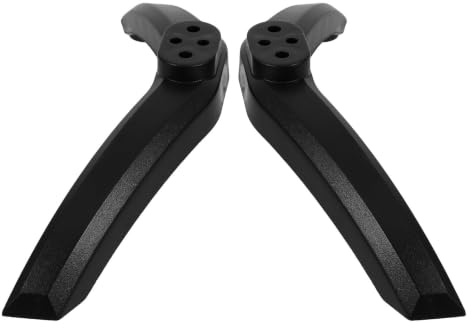 KALLORY Soporte para Televisión con Base Doble y Tornillos, Soporte de TV de Escritorio en PP Negro, Instalación Fácil y Compatible con Monitores y Televisores, Paquete de 4 Piezas