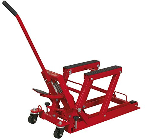 Sealey Mc480 - Elevador hidráulico para Motocicleta y cuádruple, Capacidad de 550 kg