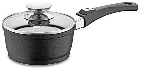 Berndes Topf Vario Click 16 cm, Induktion, Kochtopf mit Deckel, allherdtauglich, robuster Aluguss, antihaft beschichtet