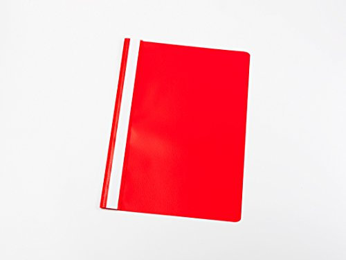 25 Schnellhefter DIN A5 / PP/Farbe: rot