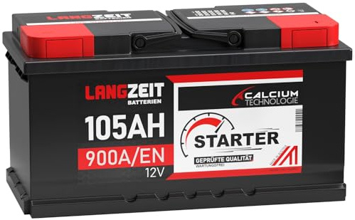 LANGZEIT Autobatterie 105Ah 12V 900A/EN Batterie 100Ah 95Ah 88Ah 90Ah 92Ah