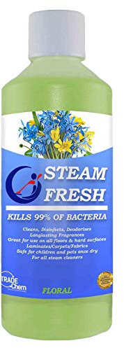STEAM CLEANING DETERGENT SOLUTION - CLEANER FLUID FOR ALL MACHINES - 500ml-1L (500ml, Floral Burst)