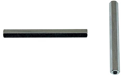 SN-TEC Distanzmutter/Langmutter/Distanzbolzen 6-kant M8 x 70mm verzinkt (10 Stück)