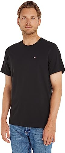 Tommy Jeans Camiseta de manga corta TJM Original Slim Fit, Negro (Tommy Black), S