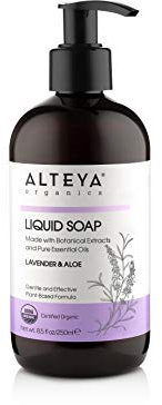 Alteya Bio Flüssigseife Lavendel 250ml – USDA Organic-zertifizierte Reine Natürliche Seife und Waschlotion