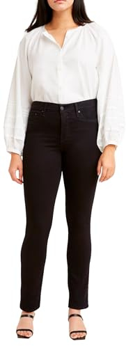 Levi's Damen 312 Shaping Slim Jeans , Black And Black, 31W / 34L
