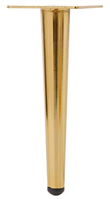 ZXCASDF Möbelfüße Metalldesign Hairpin Leg Geriffelt Tischbeine | Stahl | Viele Farben | Alle Größen | Streben Rost Möbelfüße Haarnadel Beine,Titanium Gold,25cm