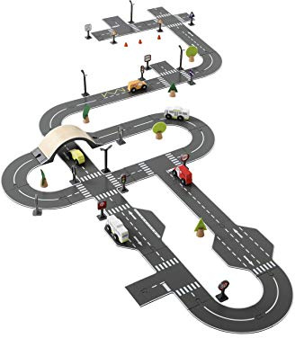 VERTBAUDET Jouet Enfant Circuit de Voitures Bois FSC Multicolore TU