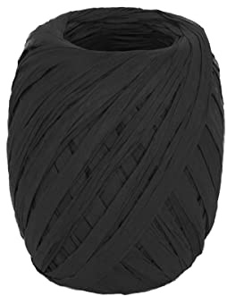 INNSPIRO Papierbast, schwarz, 4 mm x 30 m