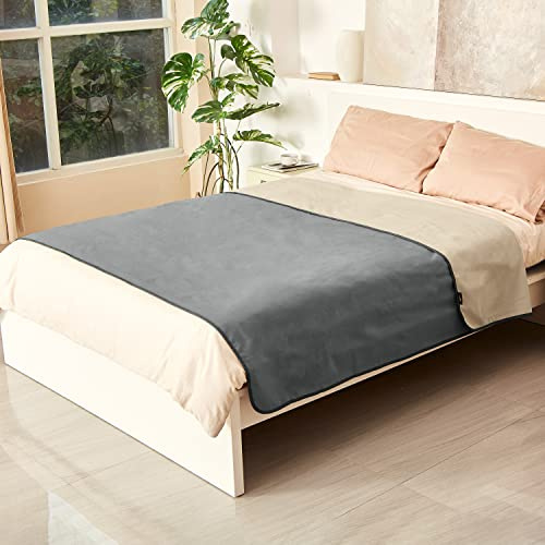Catalonia Classy wasserdichte Decke für Bett,Sofa und HaustiereXL 203x152cm | Weiche Wärmende Haustierdecke, Liebesdecke, Indoor Sowie Outdoor Nutzbar für Unterwegs ,Vollständig Waschbar,Grau/Taupe