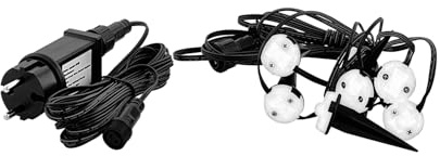 EGLO 900117 Strahler SPINETOLI 2 transparent L:690cm H:1cm mit Kabel+Stecker IP65 3000K