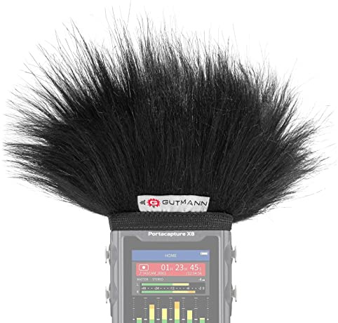 Gutmann Mikrofon Windschutz Fell für Tascam Portacapture X6 Premium Edition mit Innenfutter, Outdoor Handgefertigt in Deutschland
