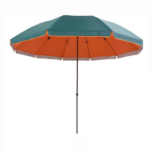 Gartenschirm, Großer Marktschirm, Strandschirm UV-Schutz UPF50+, Runder Grüner Terrassenschirm Tischschirm für Rasen Hinterhof Deck Terrasse Pool (Size : 280cm/9ft)