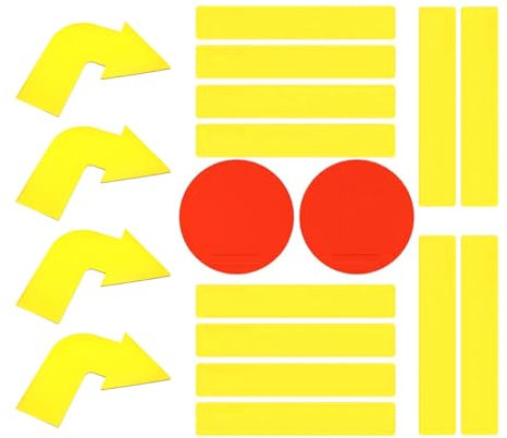 CENPEK Spielfeldlinienmarkierung, Zielmatten-Feldmarkierung, Starke Sport-Begrenzungslinienmarkierung aus Silikon für Pickleball, Basketball, Volleyball, Tennis, Badminton