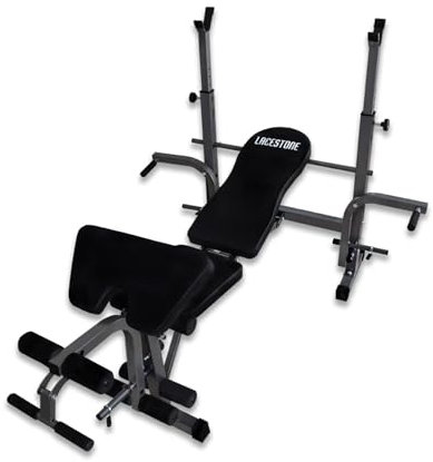 Lacestone Multifunktions Trainingsbank Hantelbank Gewichtheberbank Fitnessbank Schrägbank Bench ohne Gewichte