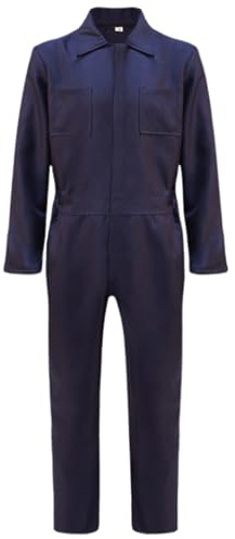 Gefomuofe Arbeitsoverall Herren Einteilige Schutzanzug Atmungsaktiv Jumpsuit Rallyekombi Freizeitanzug Arbeitsanzug Cosplay Overalls Outfits Arbeitskleidung
