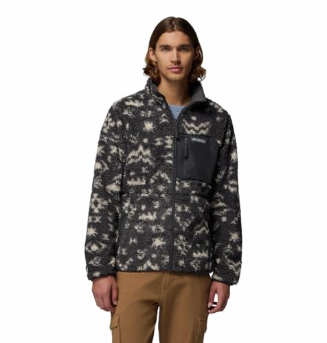 Columbia Winter Pass™ Fleece, Giacca in pile Sherpa reversibile da Uomo (IT, Testo, M, Regular, Regular, Shark/Peaked Tonal)