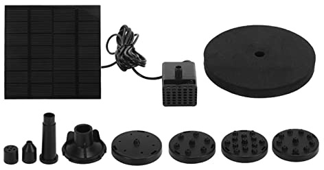 HPZIHUIT Solar-Springbrunnenpumpe für den Außenbereich, kleines tauchfähiges Vogelbad-Springbrunnen-Set für Teich, Garten, Pool, 120 cm Hubhöhe