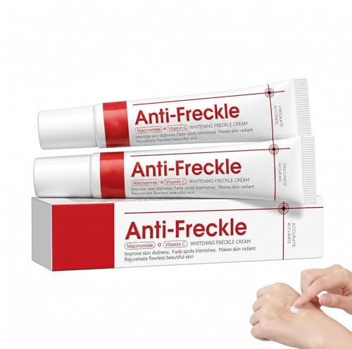 3 Pezzi Crema Schiarente Macchie Viso, Crema Sbiancante con Acido Tranexamico per Macchie Scure, Melasma e Lentiggini, Trattamento Uniformante per un Incarnato Luminoso, 3 x 20g