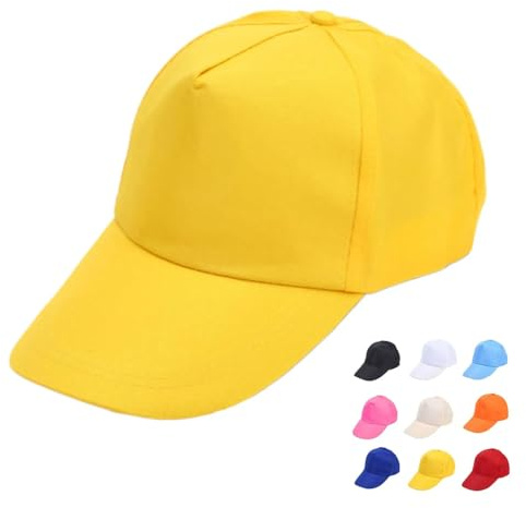 txuzong 5 Stück Set Baseballkappen - DIY Graffiti Cap mit Verstellbarer Schnalle - Für Kunstpartys & Eltern-Kind-Aktivitäten - Ideal für persönliche Gestaltung