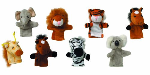 Toys Pure 15125 Fingerpuppen-Set Wilde Tiere 8er Set