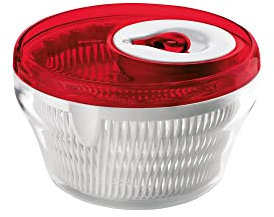 Guzzini Centrifuga Insalata Kitchen Active Design, Rosso Chiaro, Ø22 x h14 cm