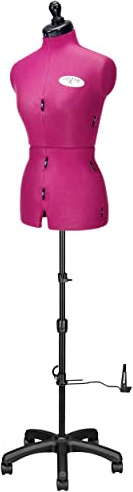 DEUBL SCHNEIDERPUPPEN Damen verstellbar CELINE MULTI (Gr.M/42-50) 8-teilig komplett einstellbar, 5-Bein Fuß mit Rollen, Rückenlängenverstellung, Schneiderbüste mit Beinansatz