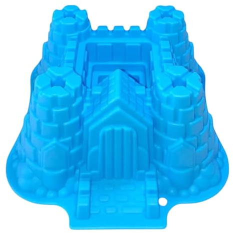GMMH Original Molde para Cocina de Silicona Forma de Castillo XXL Molde con Forma esférica para Pan - Azul