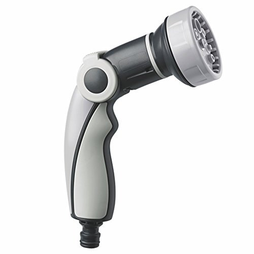 G.F. GF80293543 Pistola Irrigazione 8 Jet Premium, Grigio, 15.5x6.5x16 cm