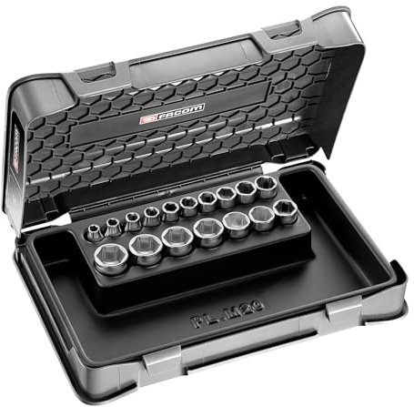 Steckschlüsselsatz 3/8 6 metrische Pfannen 17-teilig