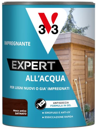V33 Impregnante all'Acqua Expert Noce Antico 0,75L