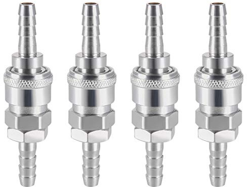 sourcing map Quick Disconnect Set, 8mm Barb Hose, Air Compressor Hose Fitting, 4 Set