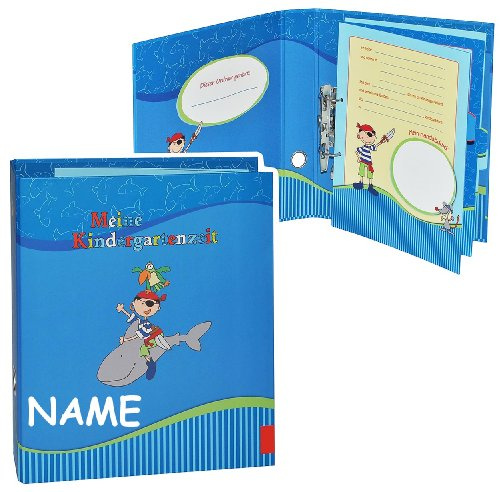 Ringbuch/Sammelordner - Meine Kindergartenzeit - incl. Namen - Album - Kindergarten/Dokumente A4 - Pirat Freunde - Ordner als Fotobuch/Kindergartenf..