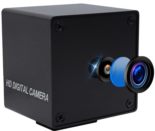 MMlove Telecamera USB 8K 48MP Webcam 4K 30FPS Autofocus ad alta velocità Lightburn Camera con 70 gradi senza distorsione Obiettivo di sicurezza industriale Wabcam per Skype/Zoom/FaceTime/Hangouts,PC
