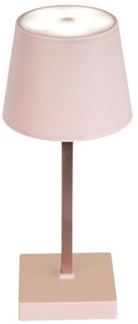 HAC24 Tischleuchte mit Touchfunktion Warmweiß USB Nachttischlampe Rosa Aufladbar Helligkeit regulierbar Schreibtischlampe Dimmbar