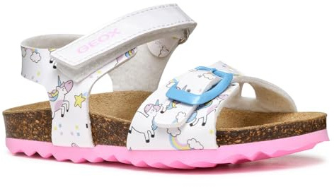 Geox B SANDAL CHALKI GIRL - Sandalo Baby - Madchen, White,