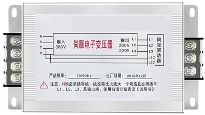 ZEEGII Transformador Servo Electrónico Trifásico Transformador servo 3KW4KVA, Transformador electrónico trifásico 380V a 220V Transformador Inteligente 1-20KVA(3.5KVA)
