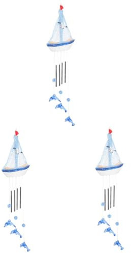 BESPORTBLE 3 Stücke Marine Atmosphäre Dekorative Windspiel Nautischen Stil Hängen Ornament