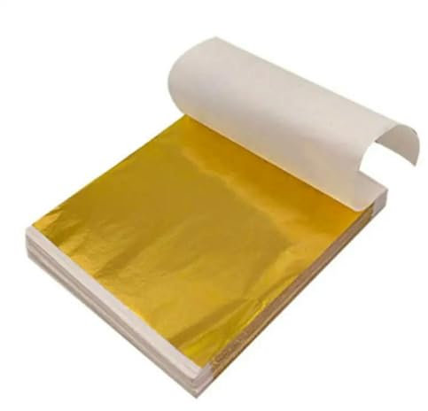 MEIFULLE 100 stücke Nachahmung Gold Splitter Kupfer Folie Papier Vergoldung Kunst Handwerk Design Papier Handwerk Party Nagel Kuchen Dekor Gold Blatt Blätter