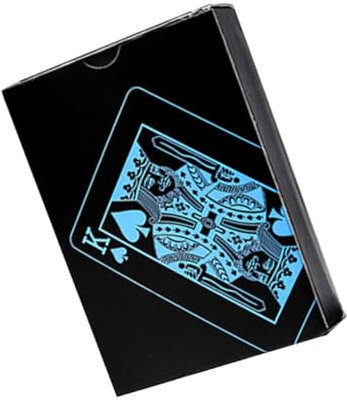 MOLUCKFU PVC Pokerkarten Set Flexibel Langlebig Kreative Blaue Spielkarten Für Familien Freundespiele Inklusive Praktischer Papierbox Als Geschenk Für Langanhaltenden Spielspaß