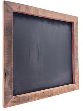 Woodkings Bilderrahmen Sumatra 36x36cm | Altholz Rahmen für Bildergröße 30x30 | rustikale Wanddeko Wohnzimmer Flur | rustikal ohne Glas mit Kreidetafel