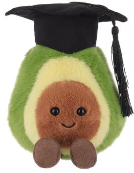 Apricot Lamb Bachelor Avocado Obst Plüschtiere für Kinder, weiche niedliche Kuscheltier für Baby Mädchen und Jungen, Flauschige Avocado Grün 14 cm