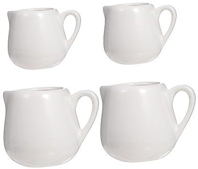 Cabilock 4piezas Jarra Espumar Leche Unidades Recipiente De Cerámica Asa Para Lechera Para Café Té