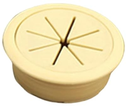 KiBcsLic Desk Grommet for Cable Management and Wire Organization, Yellow