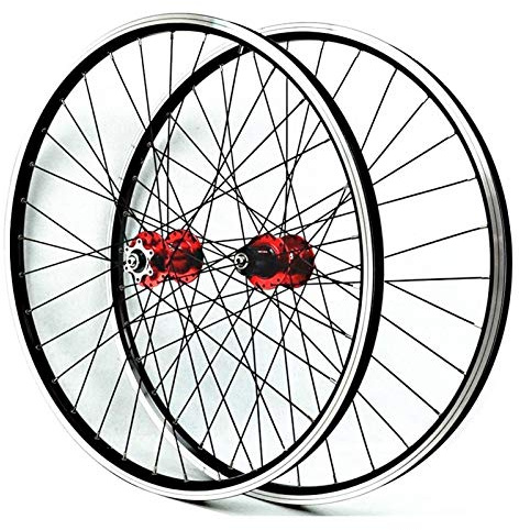 26 Zoll Fahrrad Laufradsatz Scheibenbremse V Bremse Mountainbike Räder Vorderseite 2 Hinten 4 Lager Schnellspanner 7 8 9 10 11 Kartenschwungrad