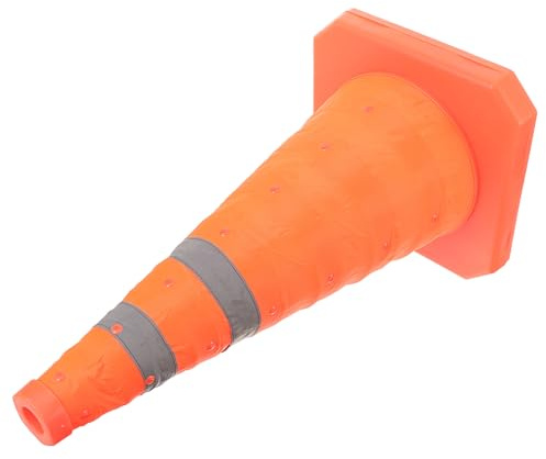 HOLIDYOYO Faltbarer Verkehrskegel Robuster Pylon für und Verkehrskontrolle für Baustellen und Notfälle mit Hoher Sichtbarkeit bei Jedem Wetter