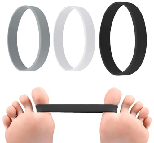 MKEAWWU 3 Pezzi Kit Alluce Valgo Correttore, Per Rilassareper Allenarsi E Ridurre Il Disagio Dell'Alluce,Correttore Separadita,Separatore Dita Piede Elastico Valgo Rimedi,Unisex