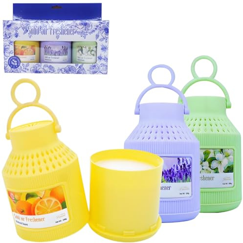 Q QXUNMU Ambientador para coche es un regalo para mujeres y hombres, caja de regalo de perfume, fragancia para coche, limón, jazmín, lavanda, aroma natural, gran capacidad para colgar, 3 unidades (690