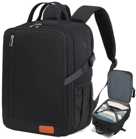 Lossga For Ryanair Cabin Bags Underseat 40x30x20 Anti Theft Carry-ons Travel Backpack 40x20x25 Hand Luggage Cabin Size Bag with Water Bottle Holder